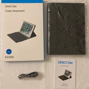 OMOTON Detachable Keyboard Case KC002 Black 10.2/10.5" Screen For Apple, Samsung